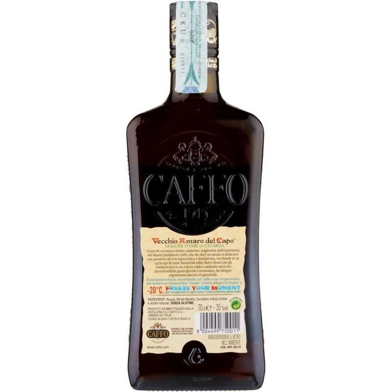Vecchio Amaro del Capo 70 cl 35% Vol Prodoti Tipici Calabresi Botte
