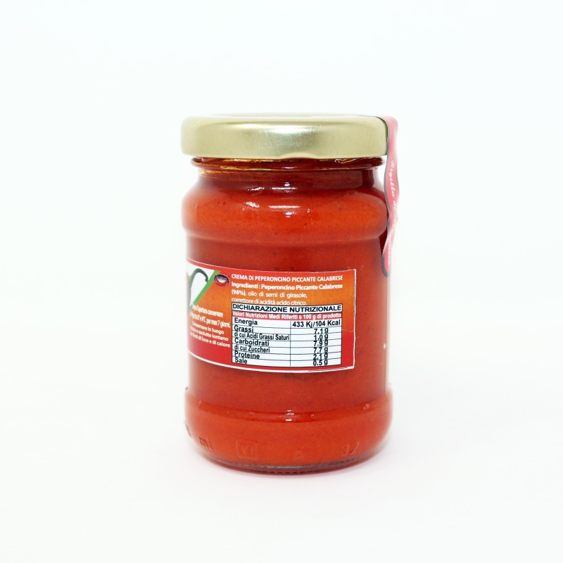 Crema di peperoncino piccante di Calabria 106 ml bottega-lombardosrl