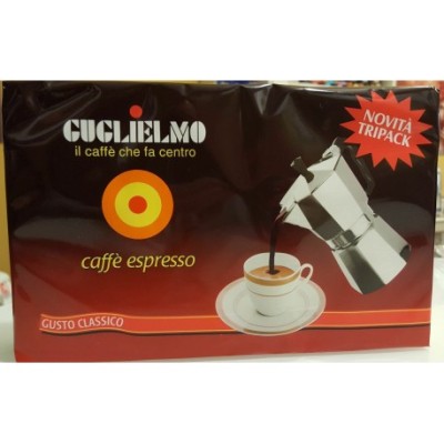 Caffè guglielmo classico espresso gr.250x3 bottega-lombardosrl