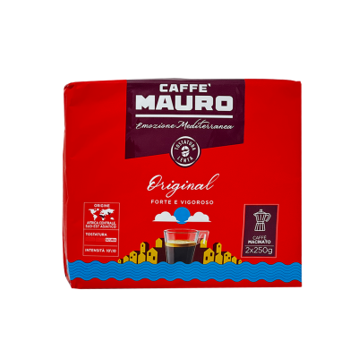 Caffè mauro original a tostatura lenta macinato 250 g x 2 bottega-lombardosrl