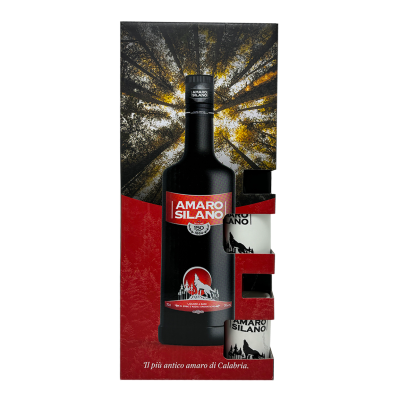 Amaro Silano 70cl. confezione 2 bicchieri bottega-lombardosrl