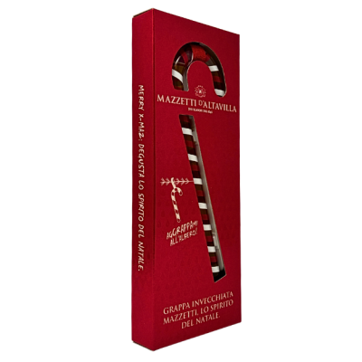 Grappa Mazzetti d’Altavilla – 4 cl. Bastoncino di Natale bottega-lombardosrl