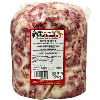 Coppa di Testa Galluccio 3 KG. (circa) bottega-lombardosrl