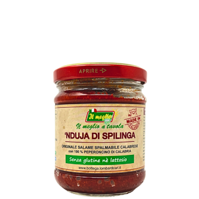 'Nduja di Spilinga vaso 180 g - il meglio bottega-lombardosrl