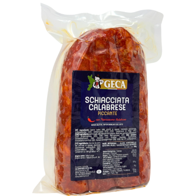 Schiacciata calabrese piccante 900 gr. (circa) - Geca bottega-lombardosrl