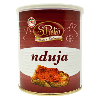 'Nduja in Lattina 800 gr. - San Pietro bottega-lombardosrl