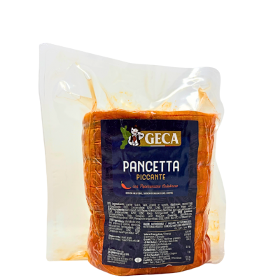 Pancetta calabrese piccante 600 gr. (circa) - Geca bottega-lombardosrl