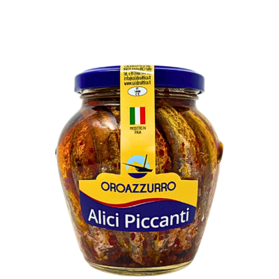 Alici piccanti 300 gr. - Oro Azzurro bottega-lombardosrl
