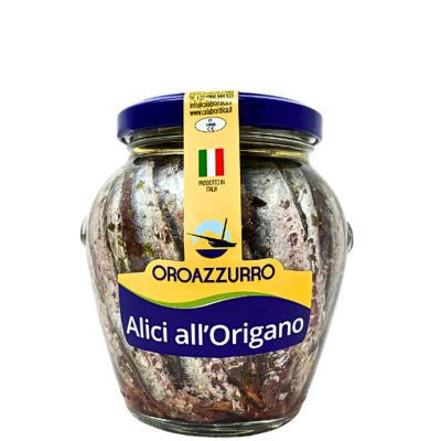 Alici all'origano 300 gr. - Oro Azzurro bottega-lombardosrl