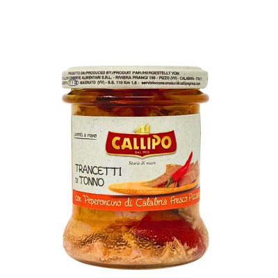 Tonnello in olio d'oliva al peperoncino gr. 200 - Callipo bottega-lombardosrl