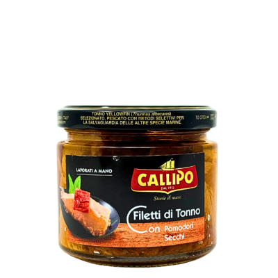 Filetti di tonno con pomodori secchi in olio d'oliva 190 gr. - Callipo bottega-lombardosrl