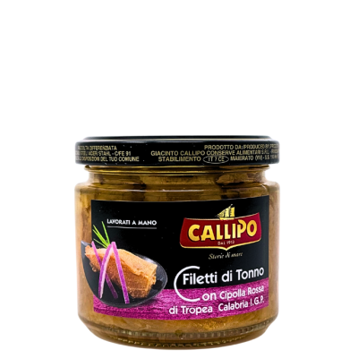 Filetti di tonno con cipolla rossa di Tropea IGP 200 gr. - Callipo bottega-lombardosrl