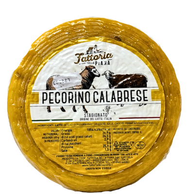 Pecorino Calabrese stagionato 1.8 KG (circa) - Fattoria della Piana bottega-lombardosrl