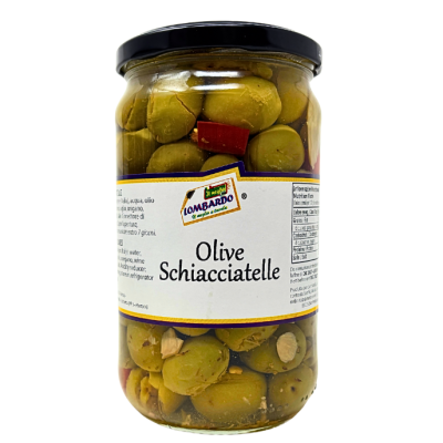 Olive Schiacciatelle 580 gr. - il meglio bottega-lombardosrl